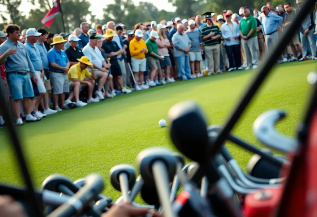 Travis Kelce and Brooks Koepka on the golf course during WM Phoenix Open Pro-Am
