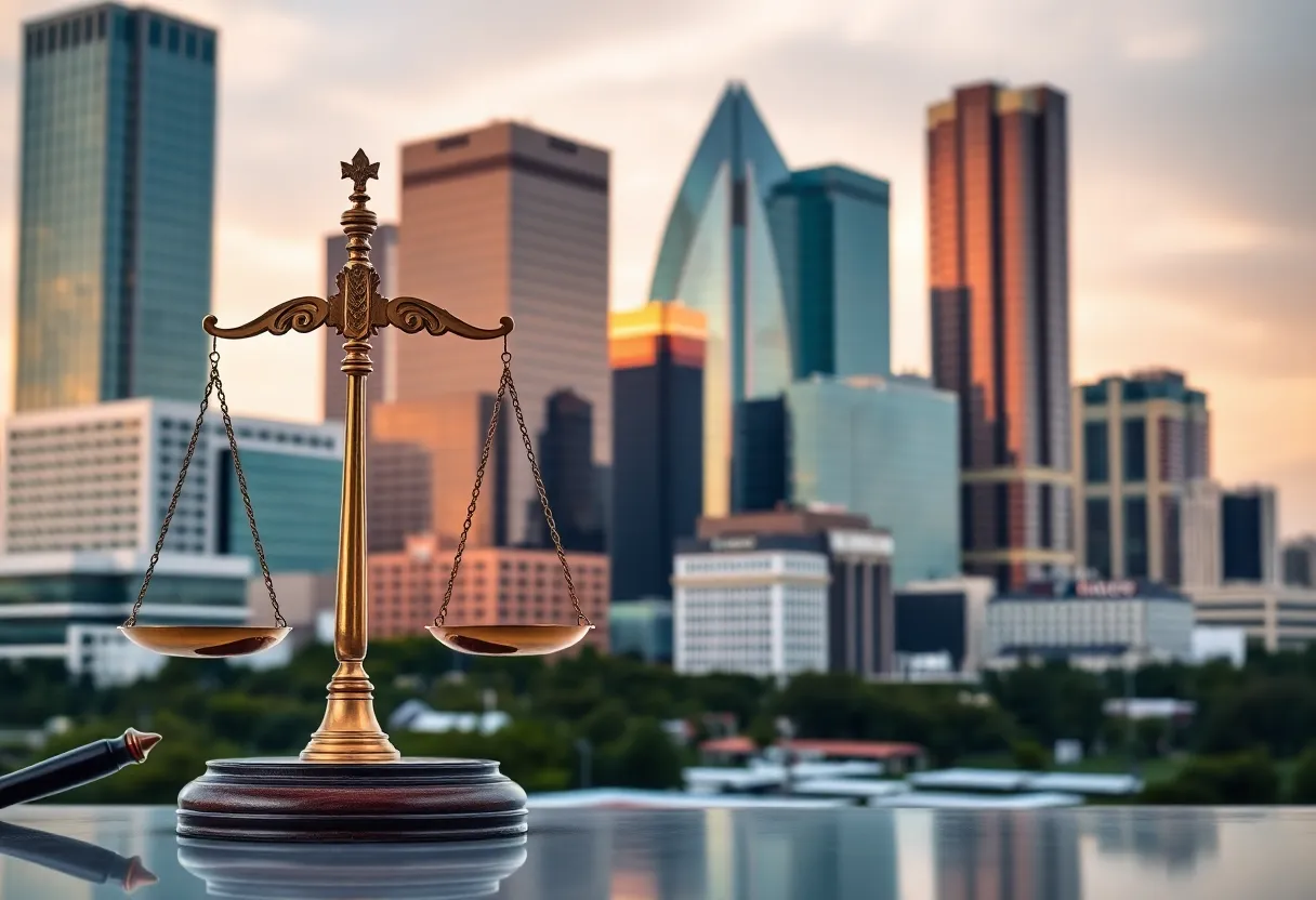 Dallas skyline representing legal services expansion