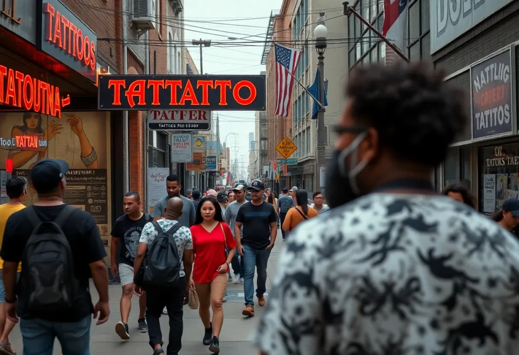 Exterior view of Legendary Ink tattoo shop in Dallas