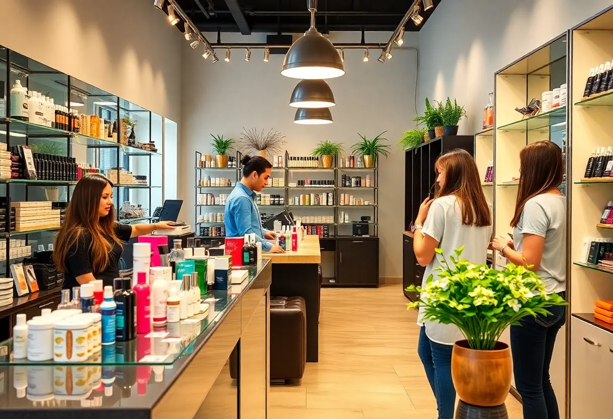 Mary Kay team providing exceptional customer service