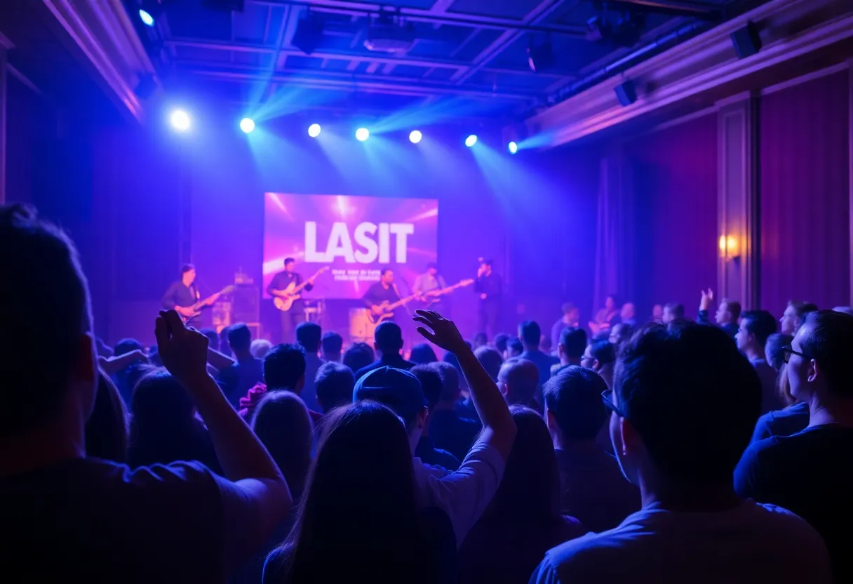 Max and Heather Stalling performing live at a concert