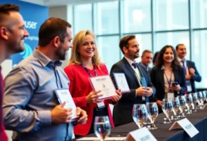 Award ceremony for Mouser Electronics' achievement