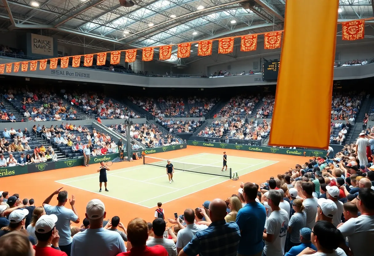 Players competing at the Nexo Dallas Open in Frisco