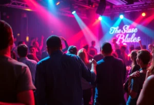 Concertgoers enjoying R&B music at House of Blues in Dallas