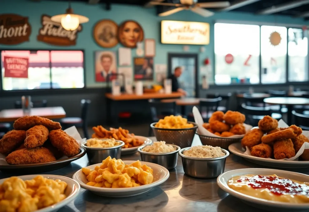 Delicious Southern comfort food served at Sweet Georgia Brown restaurant