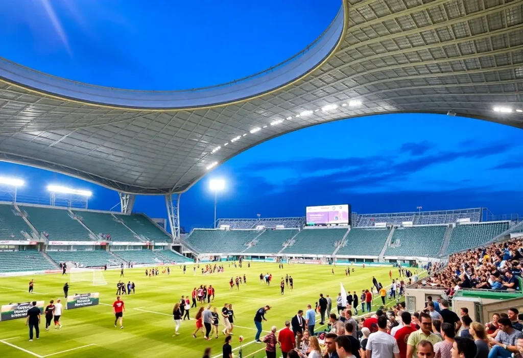 Rendering of Texas Health Mansfield Stadium