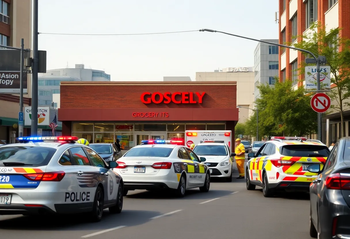 Emergency response at the site of a tragic car collision in Westwood Los Angeles