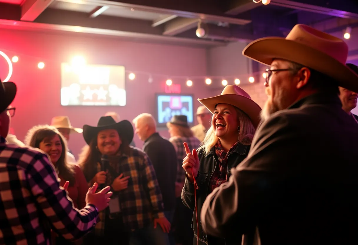 Guests enjoying Wild West Comedy Night at Big Laugh Comedy Club
