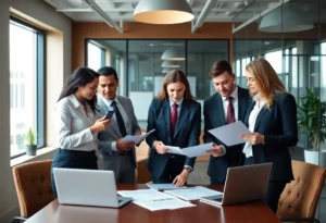 Team meeting at Winston & Strawn's Dallas office