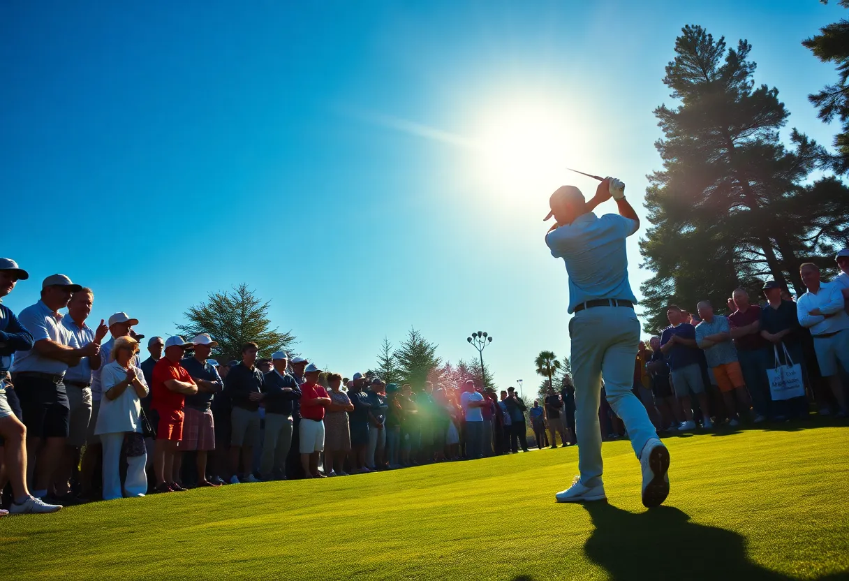 Matt Fitzpatrick's golf equipment arrangement on the course