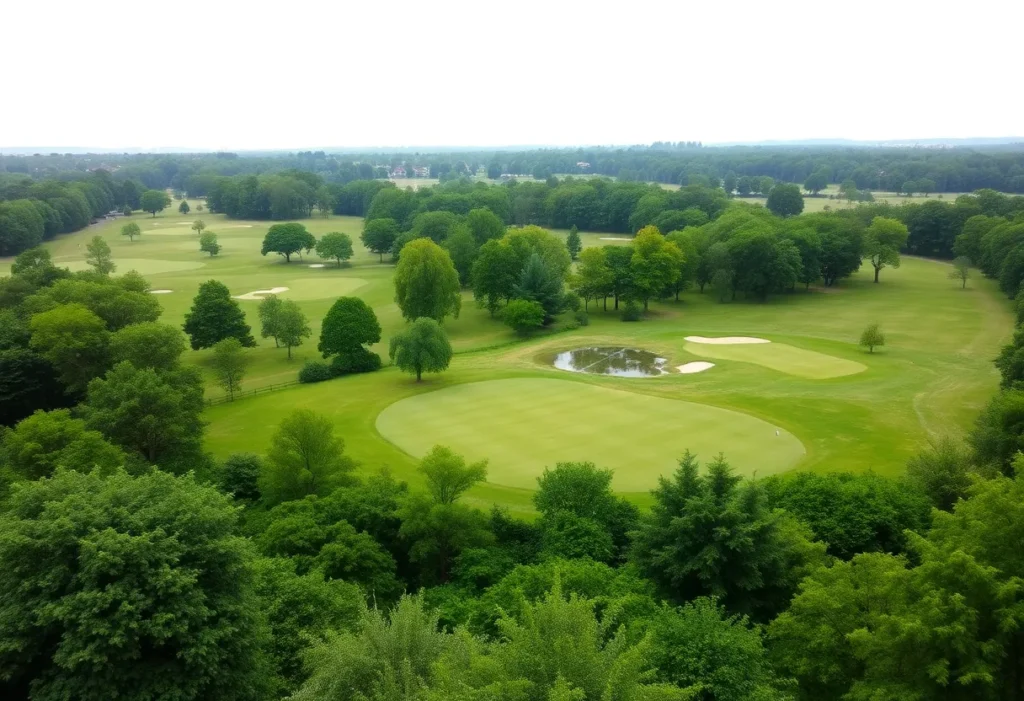 Proposed redesign layout of Merrist Wood Golf Club