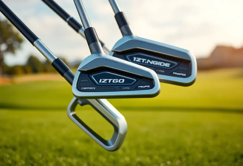 Modern Ping i540 Irons displayed on green turf