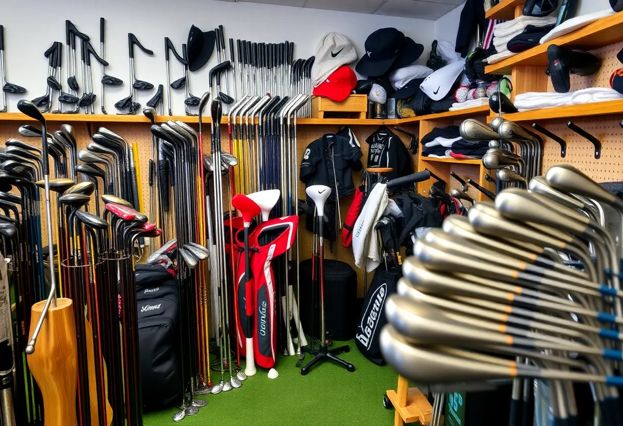 A selection of custom golf clubs being crafted for performance improvement.