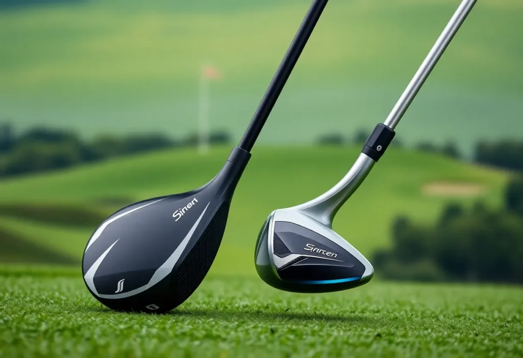 Quantum Mini Driver and Ti Fairway Wood on a golf course