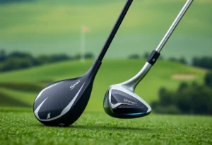 Quantum Mini Driver and Ti Fairway Wood on a golf course